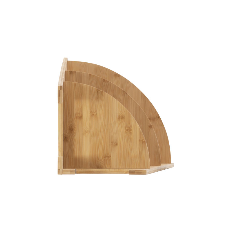Dotted Line™ Ayden Solid Bamboo Wood Bathroom Corner Shelves & Reviews